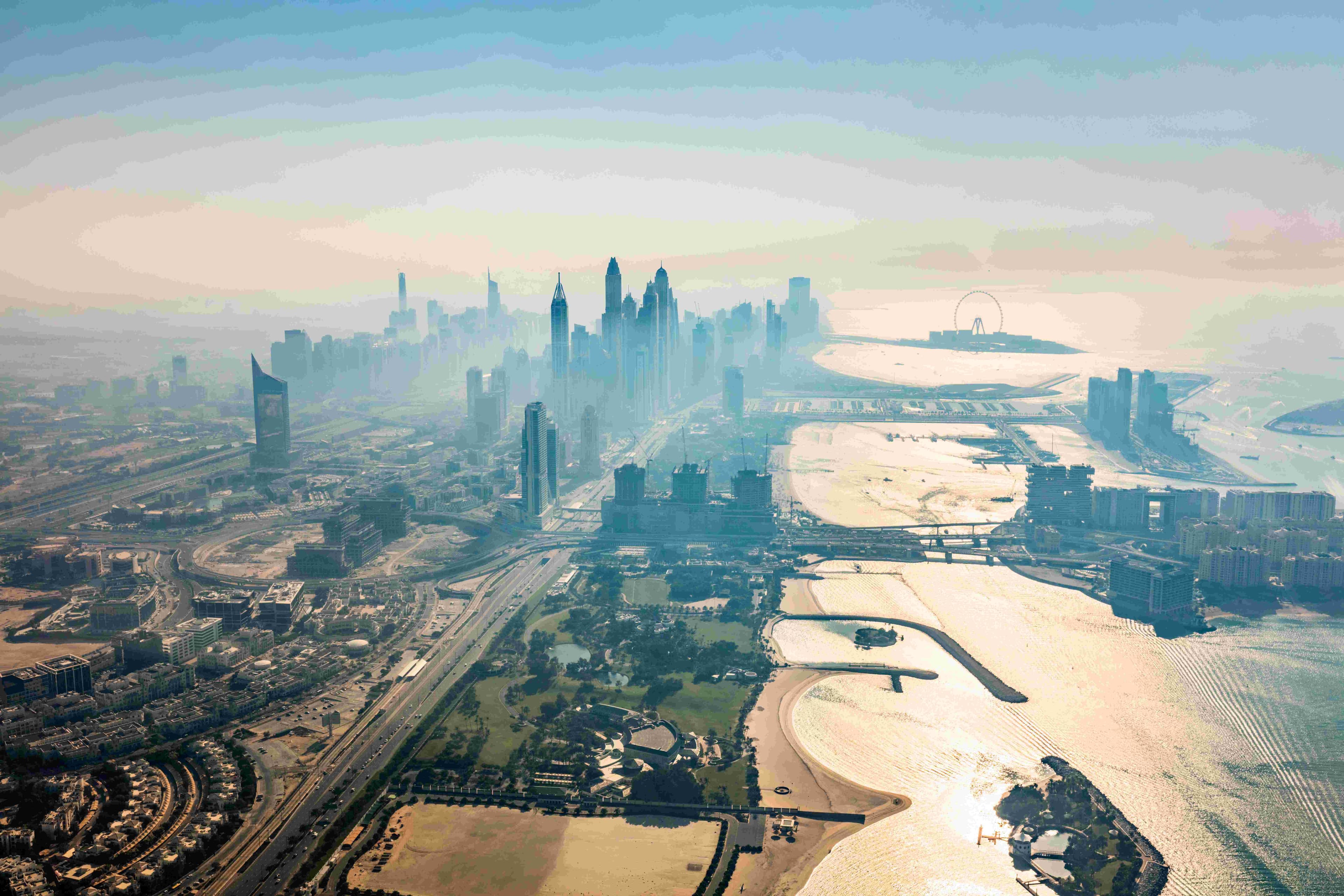 Dubai view of marina 